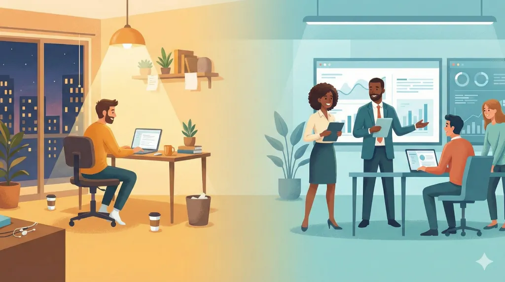 A developer staring at a calendar instead of code